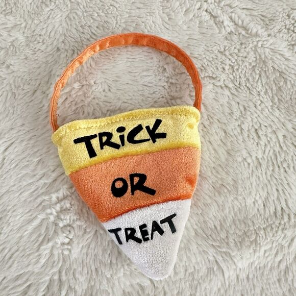 Build-A-Bear Candy Corn Trick Or Treat Bag Tote Teddy Halloween Plush Accessory - Picture 1 of 4